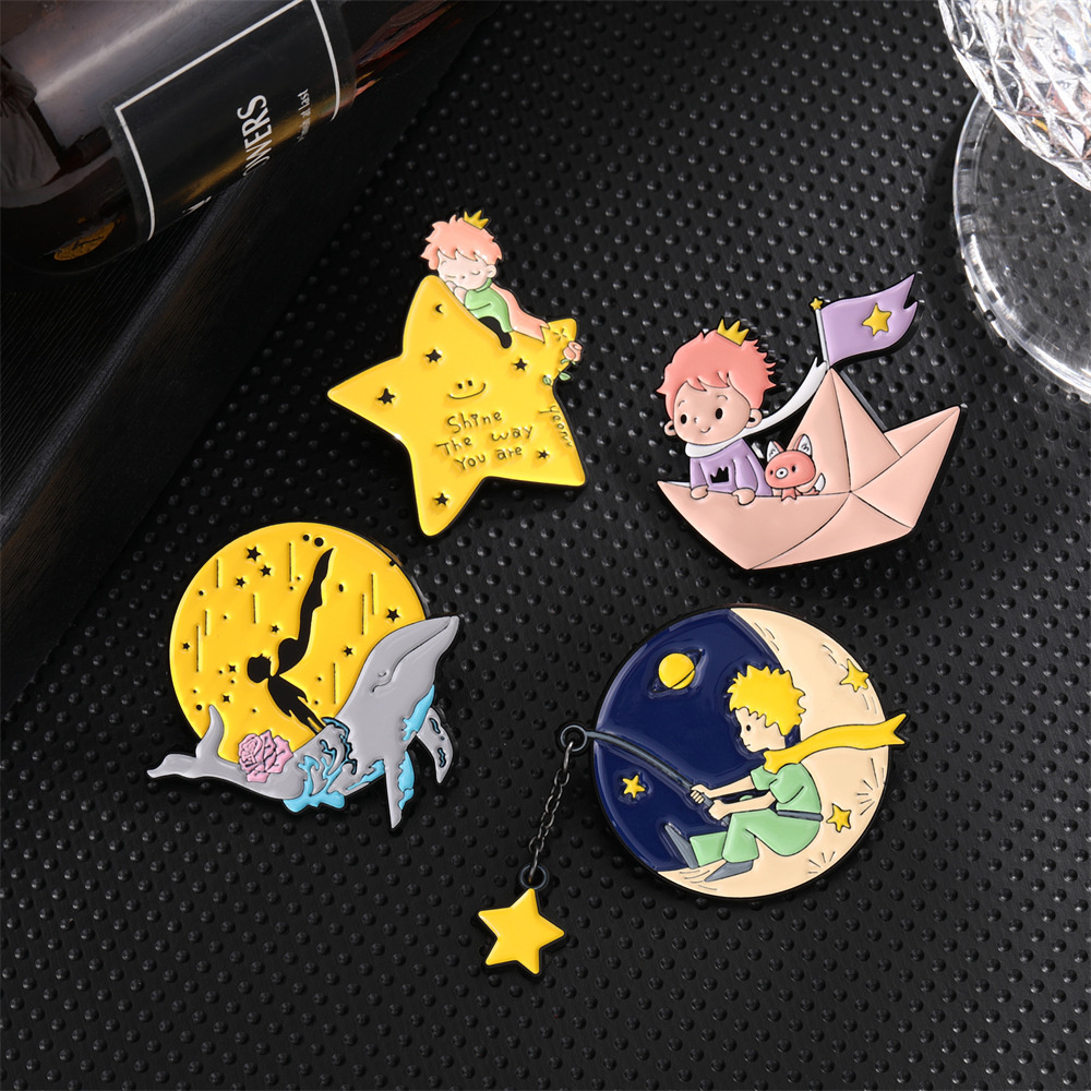 Phone Accessories Names - Cute Prince Fox Enamel Pins Custom
