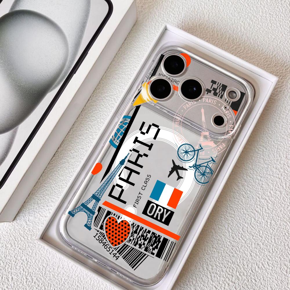 Phone Accessories Magnetic - Plane Travel Ticket france Phone Case