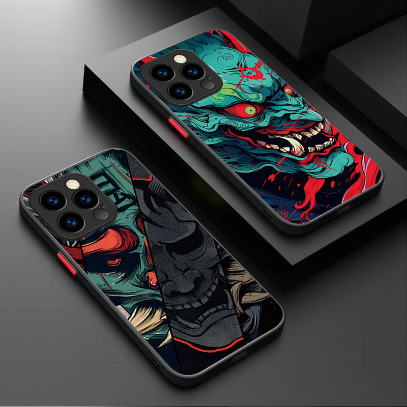 Xo Phone Accessories - Samurai Hannya Mask Ghost Printing Phone