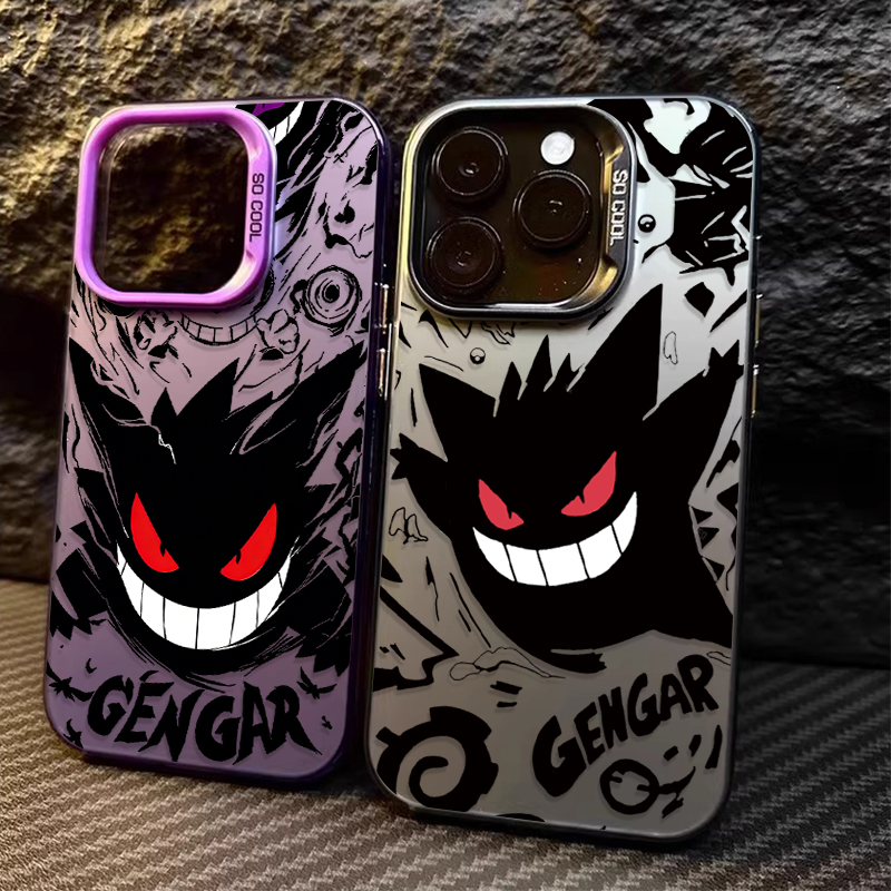 Xo Phone Accessories - Cartoon P-Pokemon Gengar Plating Phone Case