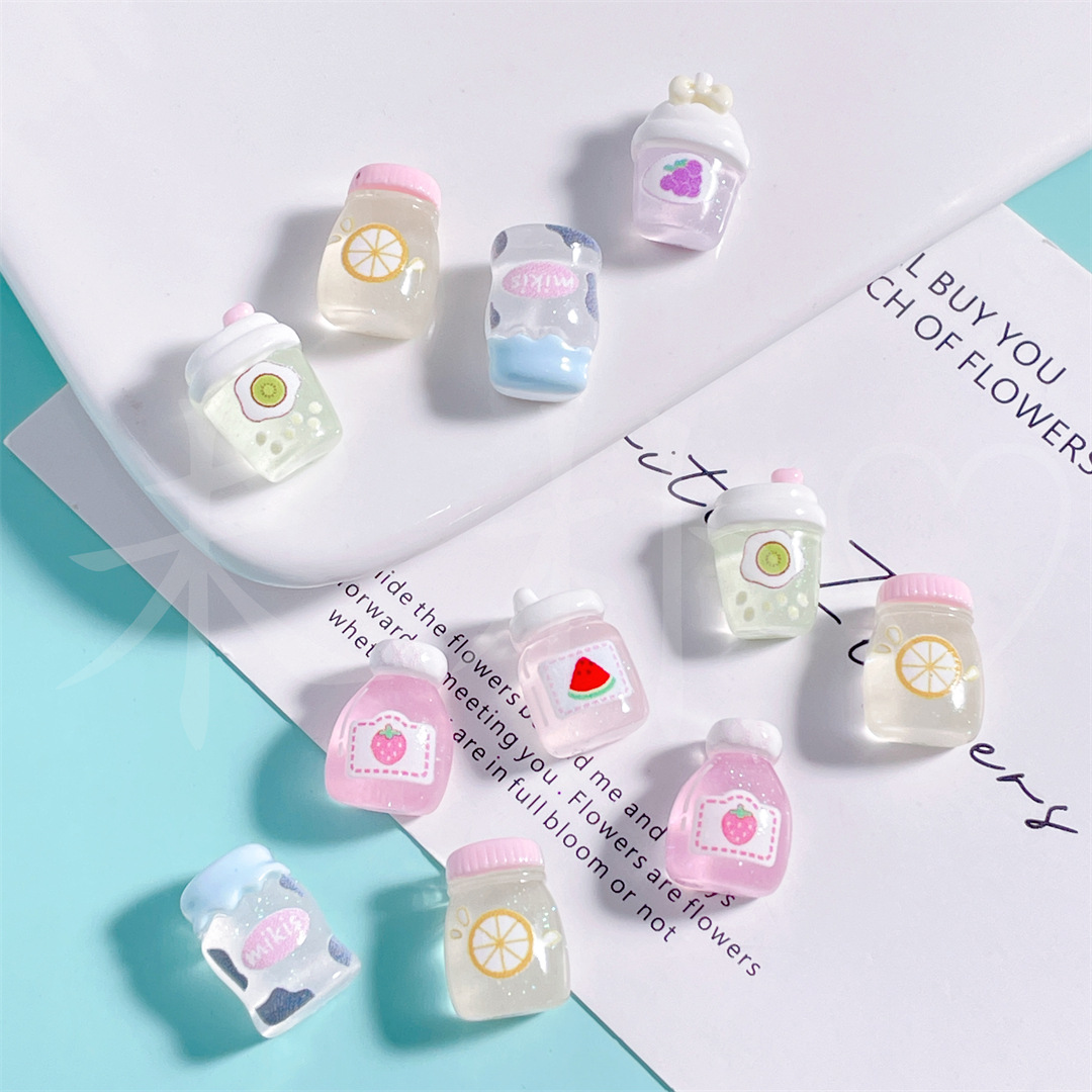 Phone Accessories Jewelry - 100pcs Cartoon mini transparent fine flash