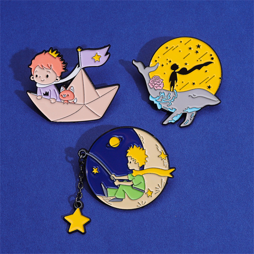 Cute Prince Fox Enamel Pins Cu - Phone Accessories Names review and price