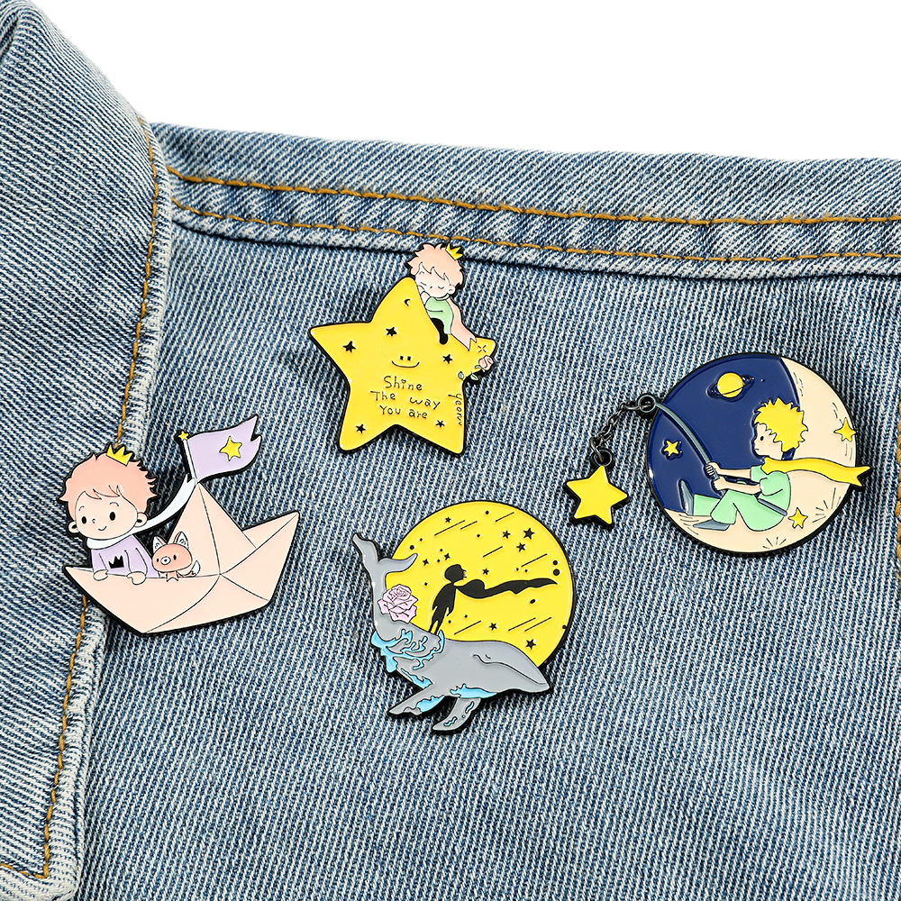 Cute Prince Fox Enamel Pins Cu - Phone Accessories Names review and price