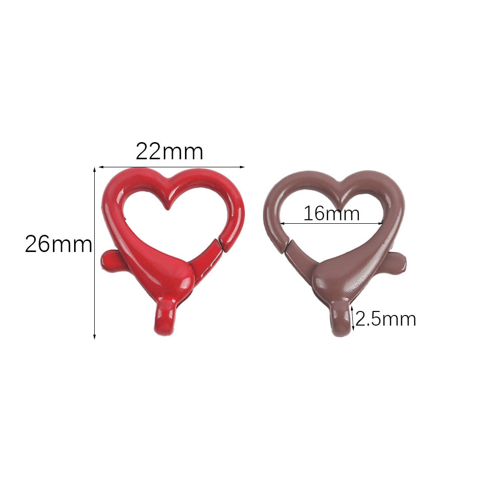 5pcs Multicoloured Alloy Heart - Phone Accessories Jewelry review and price