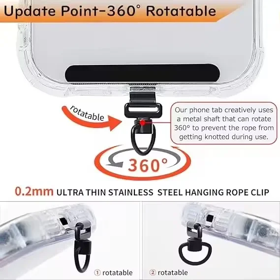 360 Rotating Phone Lanyard Cli - Lanyard Phone Strap review and price