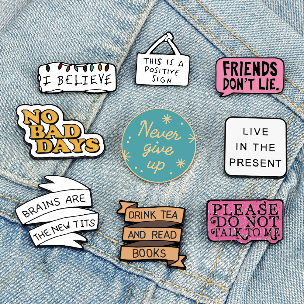Quote Funny Enamel Pins Live L - Phone Accessories Names review and price