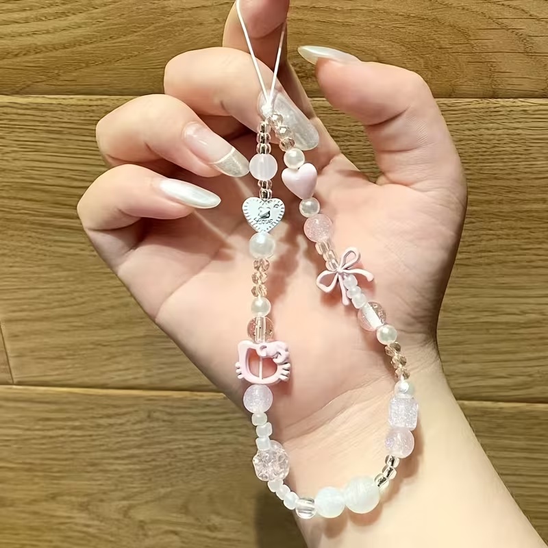 3D Pink Butterfly Flower Hello - Lanyard Phone Strap review and price