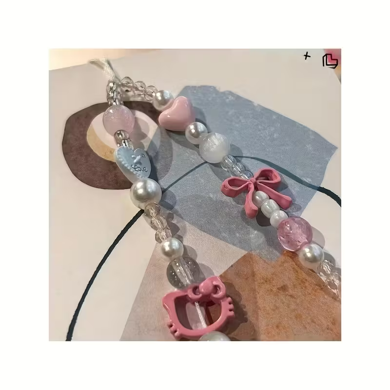 3D Pink Butterfly Flower Hello - Lanyard Phone Strap review and price