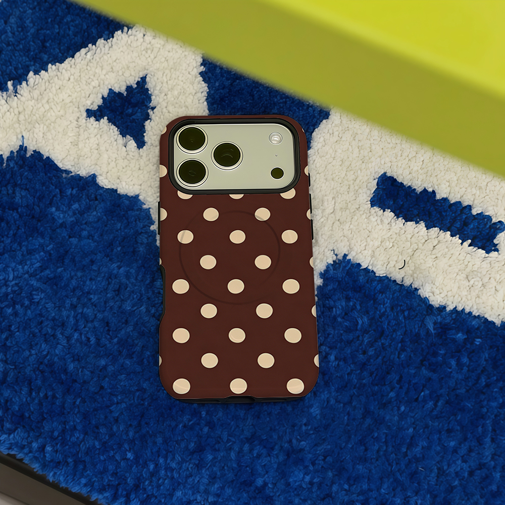 Brown Beige Polka Dot Phone Ca - Phone Accessories Magnetic review and price