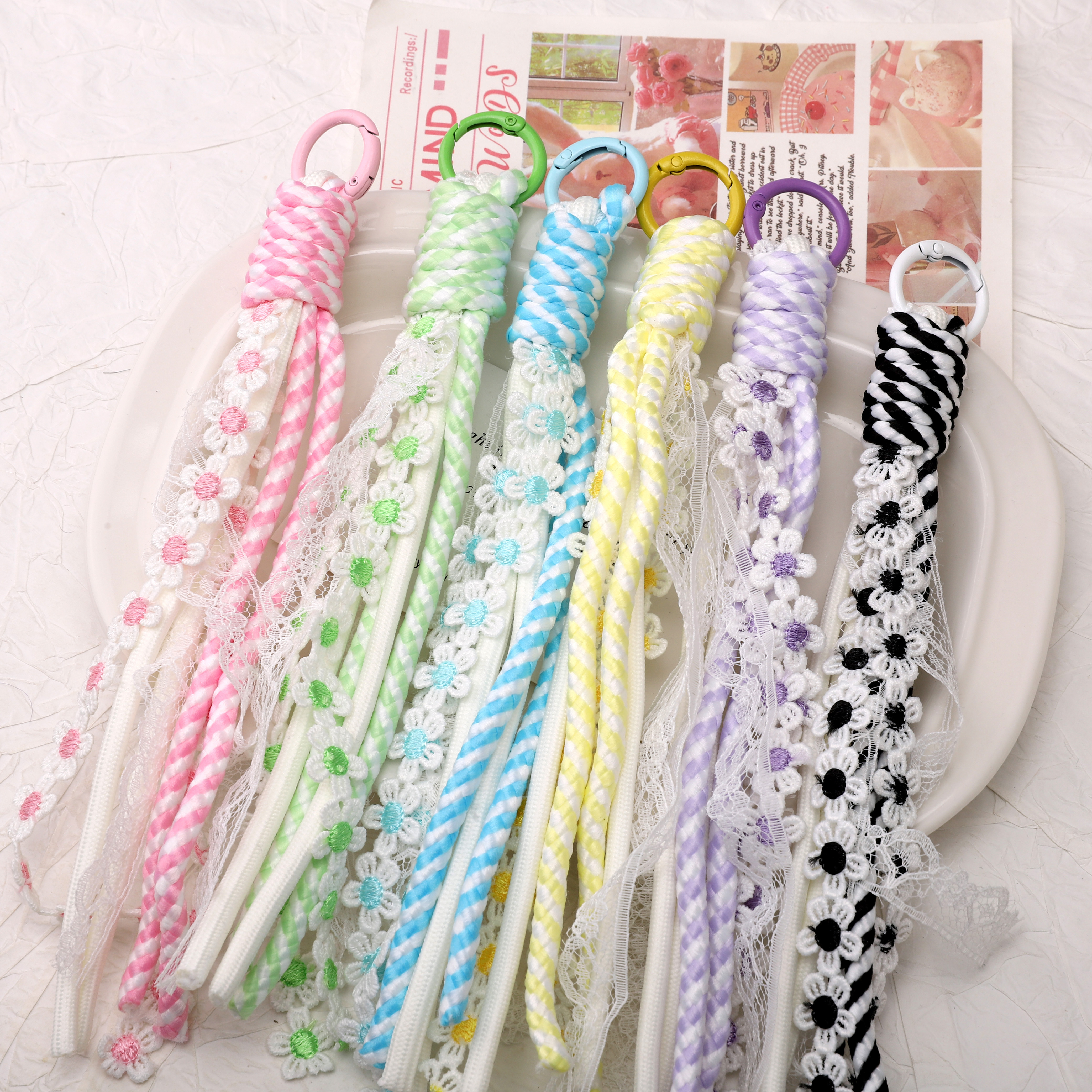 1pc Alloy Keyrings And Polyest - Phone Accessories Jewelry review and price