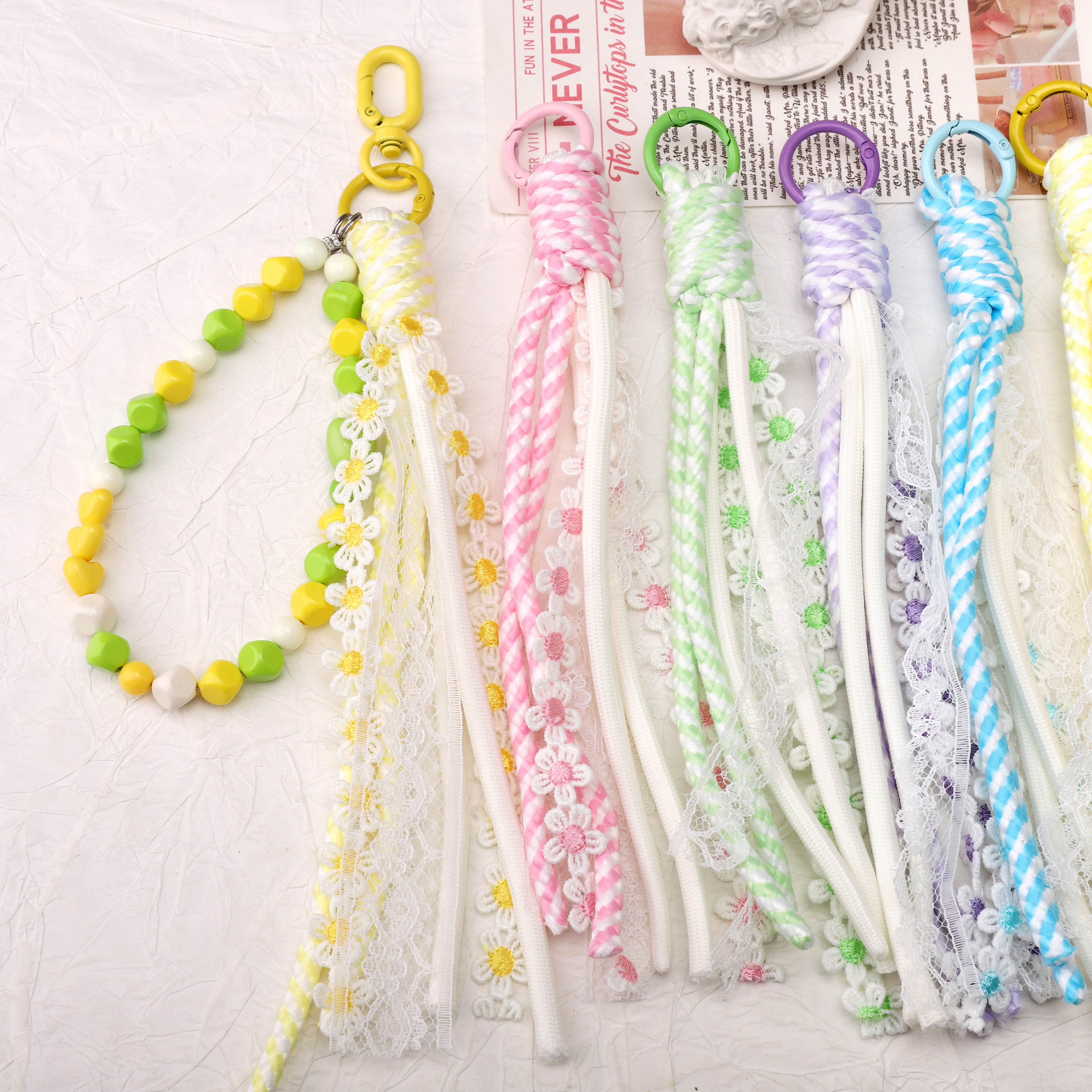 1pc Alloy Keyrings And Polyest - Phone Accessories Jewelry review and price
