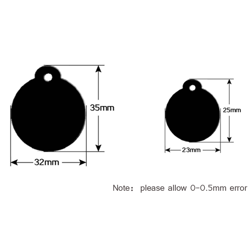 100 pcs Aluminum Cat ID Tag Ro - Phone Accessories Names review and price