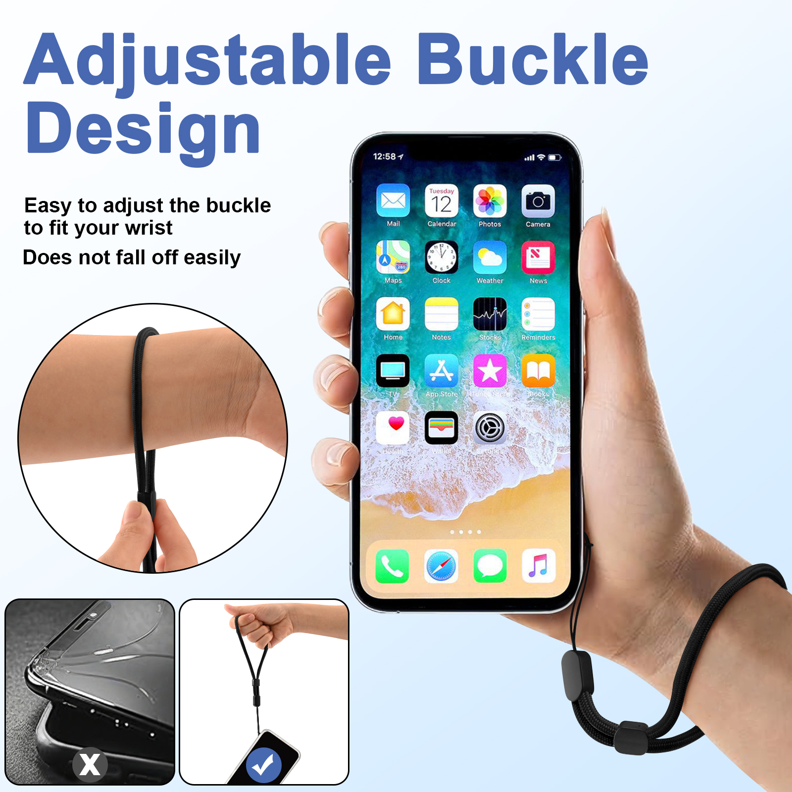 6Pcs/lot Hand Wrist Strap Lany - Lanyard Phone Strap review and price