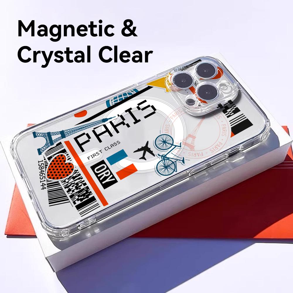 Plane Travel Ticket france Pho - Phone Accessories Magnetic review and price