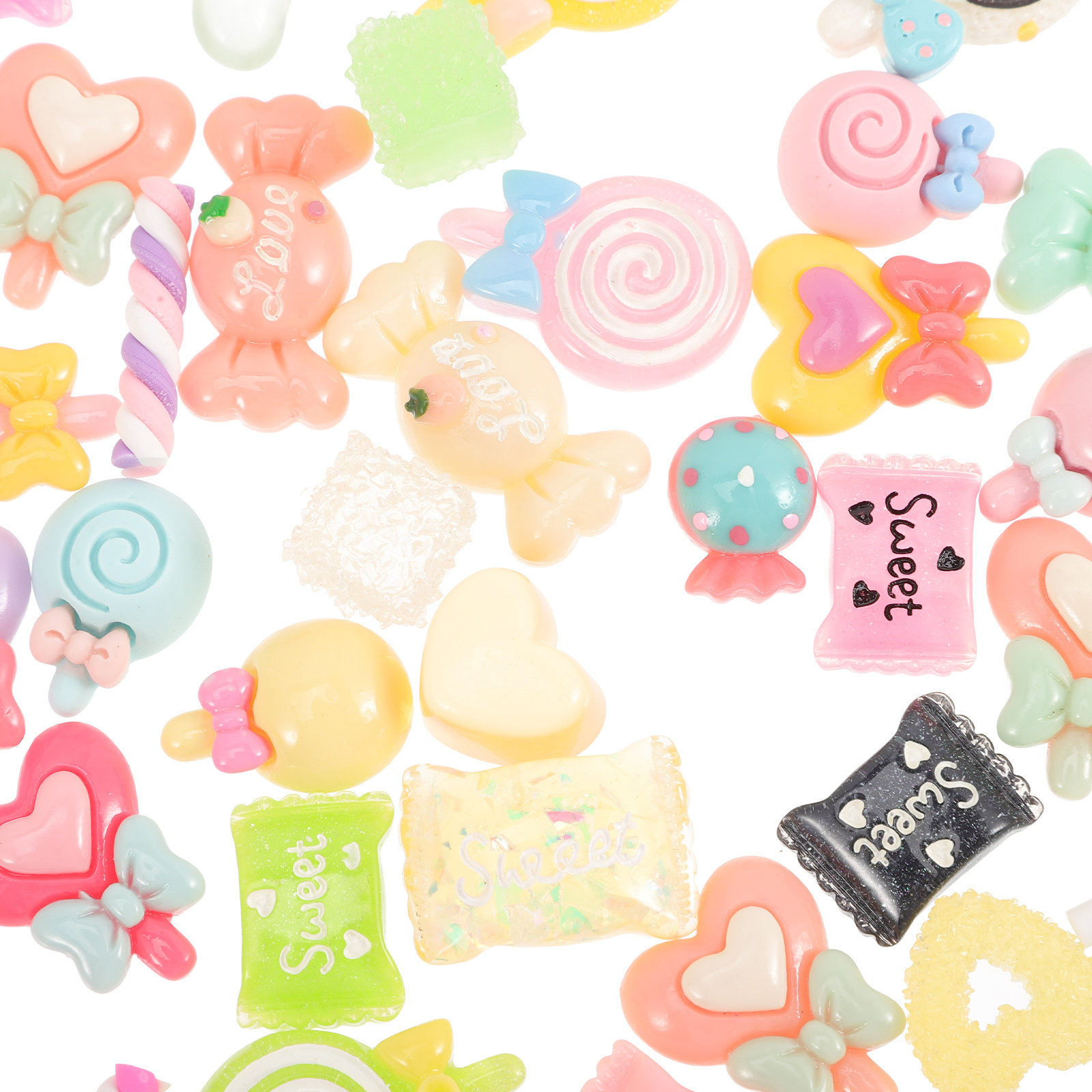 50Pcs Candy Hair Clips Resin F - Phone Accessories Jewelry review and price