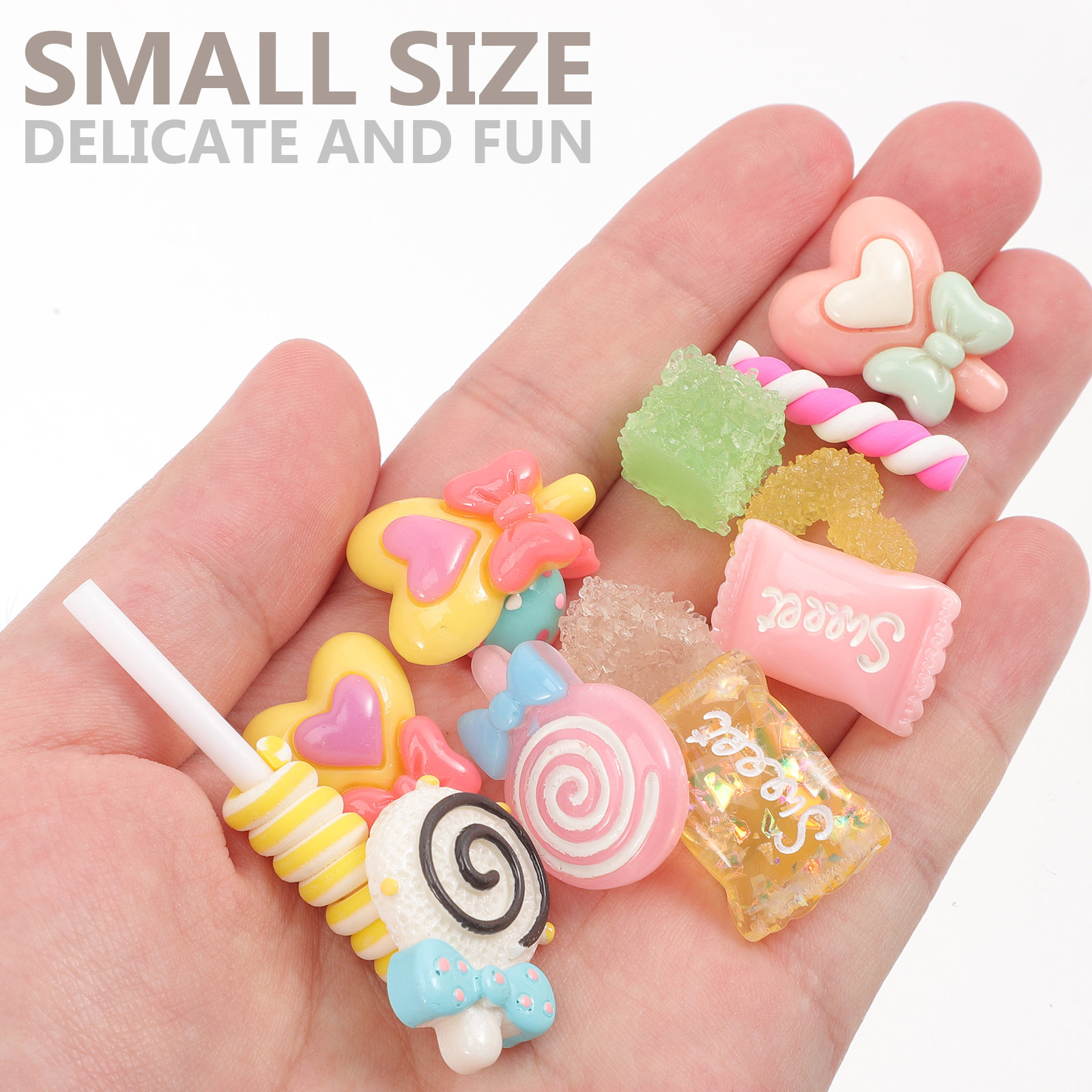 50Pcs Candy Hair Clips Resin F - Phone Accessories Jewelry review and price