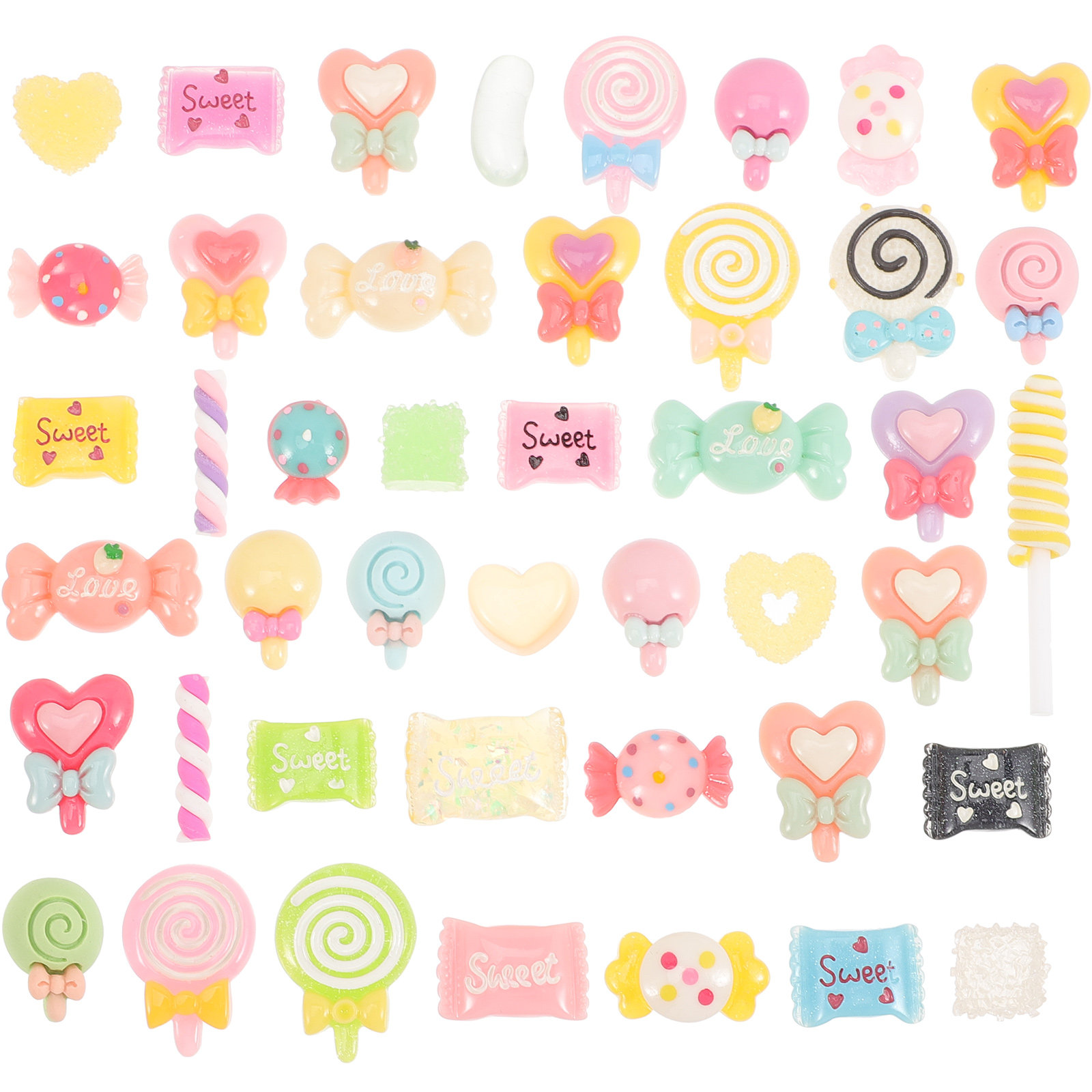 50Pcs Candy Hair Clips Resin F - Phone Accessories Jewelry review and price