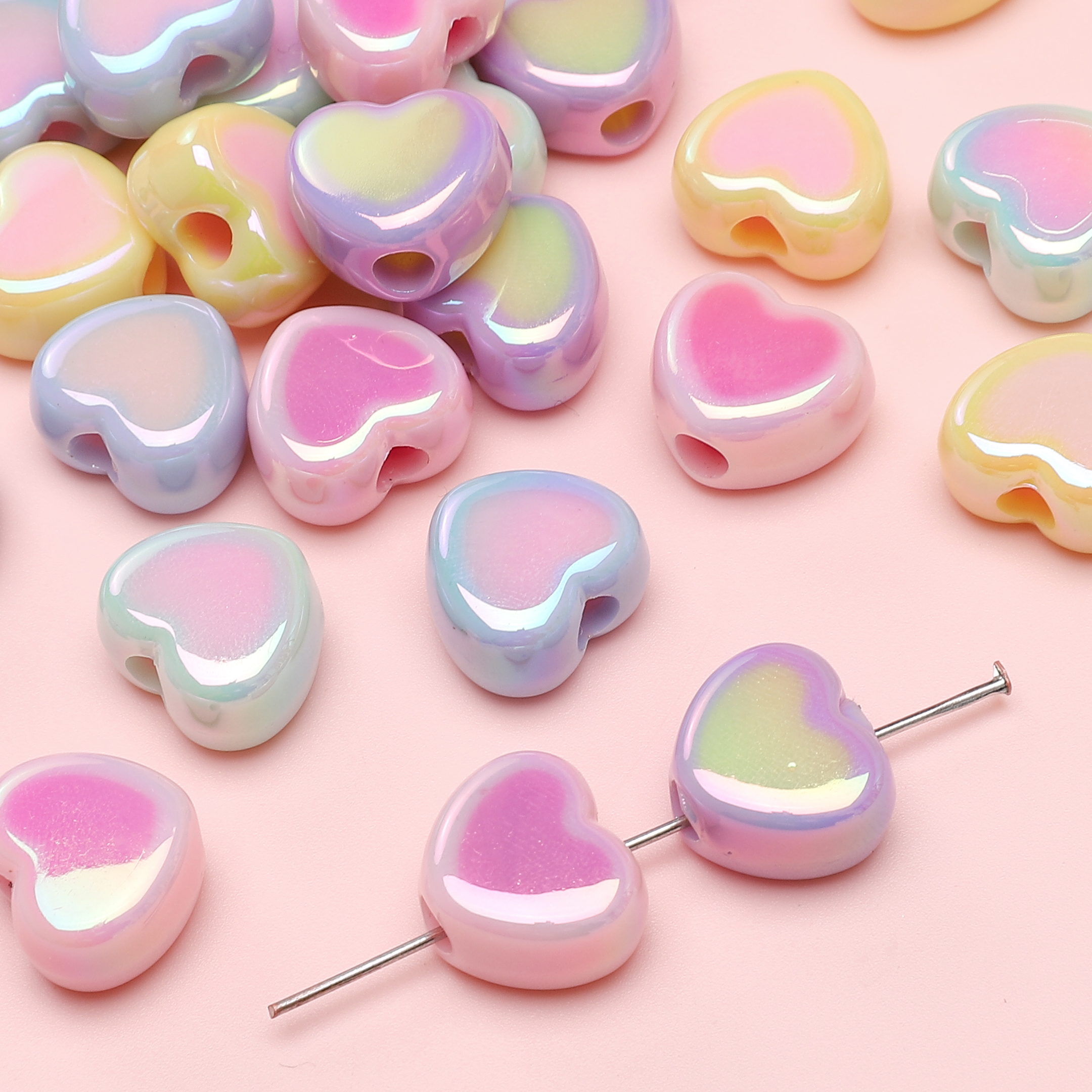15x13mm 5pcs Heart Beads Acryl - Phone Accessories Jewelry review and price