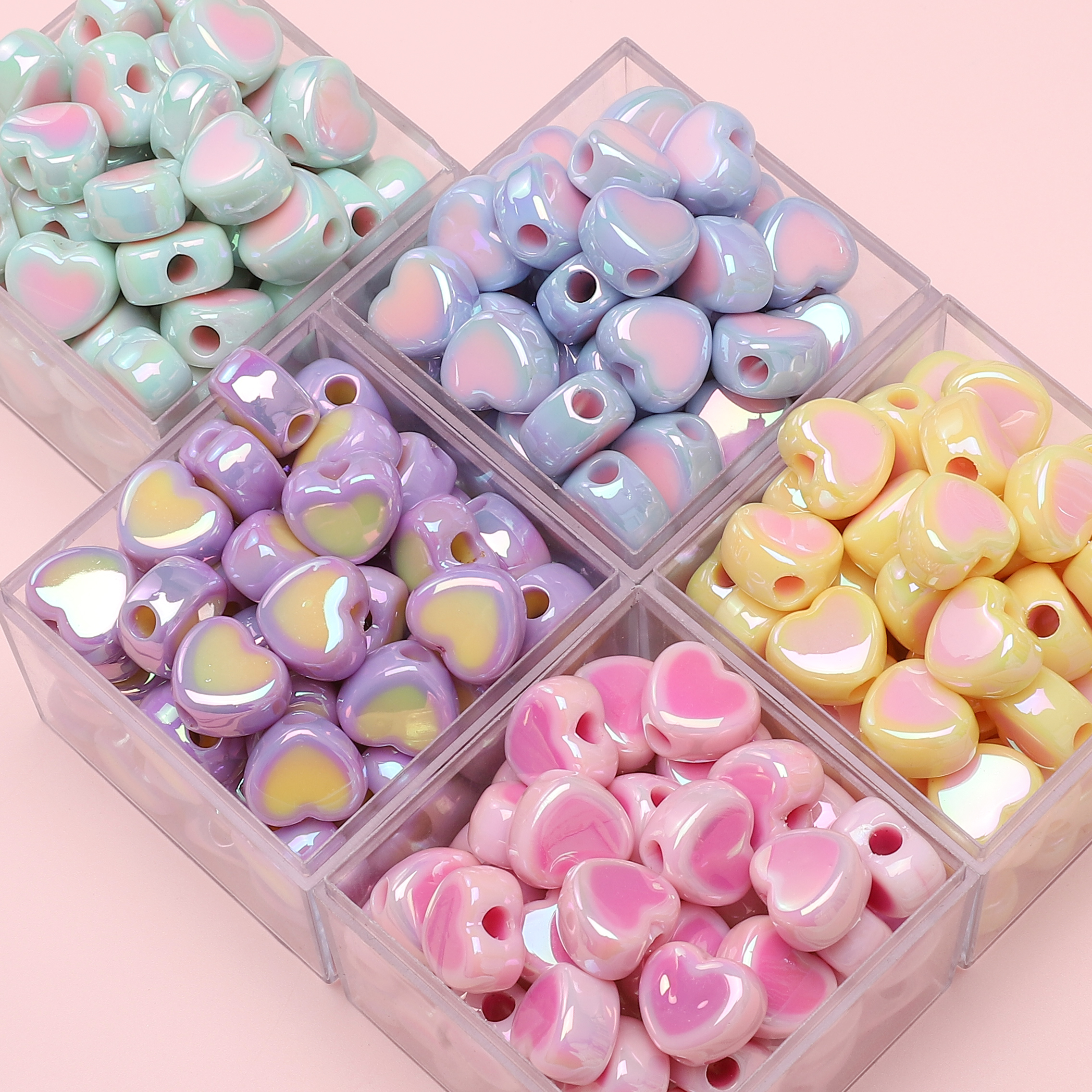 15x13mm 5pcs Heart Beads Acryl - Phone Accessories Jewelry review and price