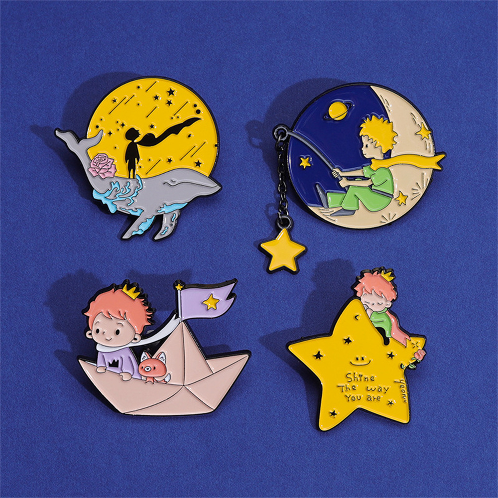 Cute Prince Fox Enamel Pins Cu - Phone Accessories Names review and price