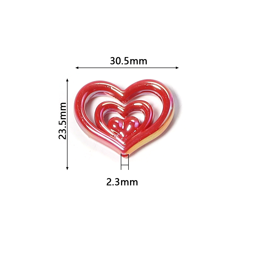 5pcs Acrylic Hollow Heart Bead - Phone Accessories Jewelry review and price