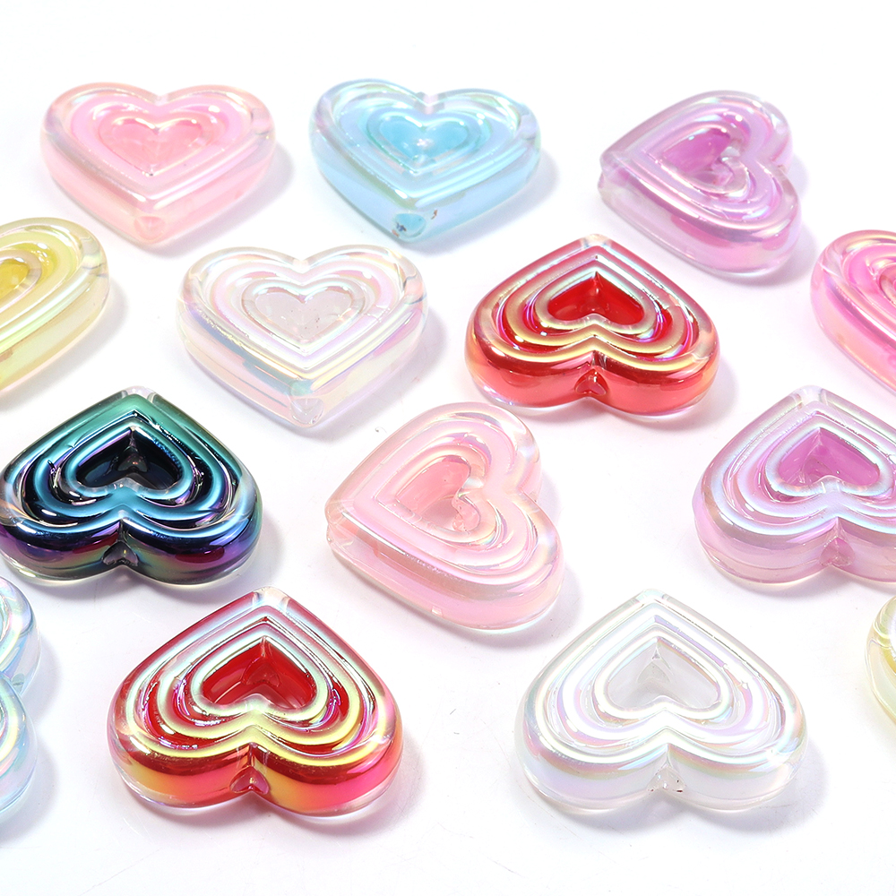10pcs Transparent Heart Vertic - Phone Accessories Jewelry review and price