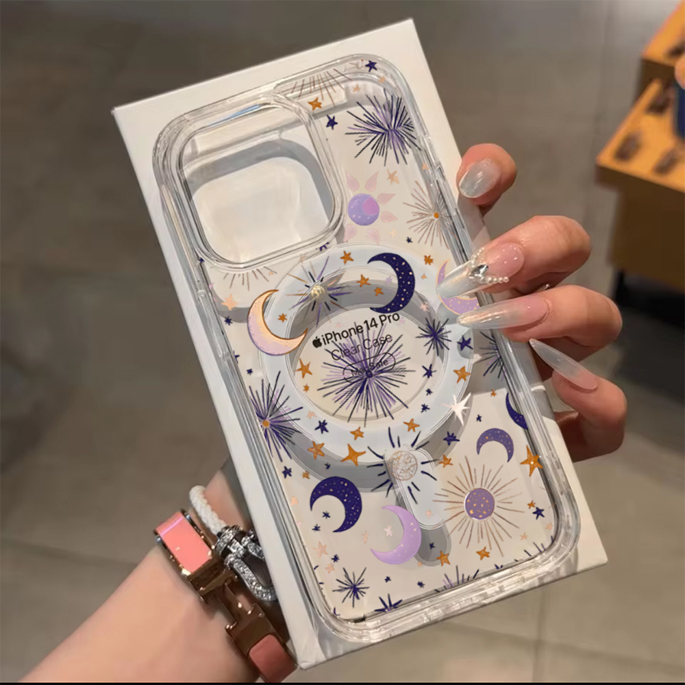 Romantic Sun Moon Stars Phone  - Phone Accessories Magnetic review and price