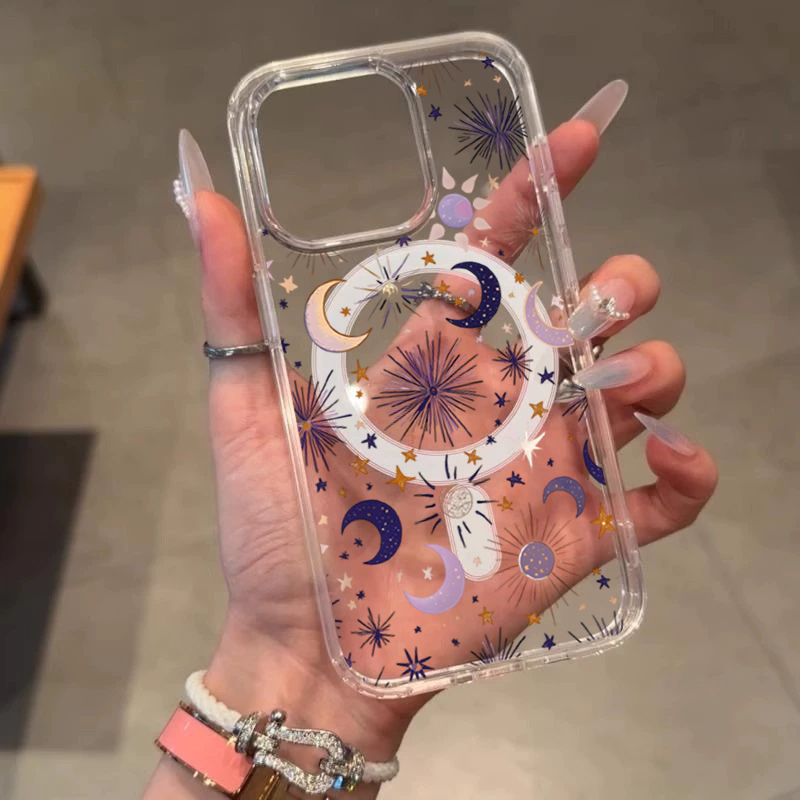 Romantic Sun Moon Stars Phone  - Phone Accessories Magnetic review and price