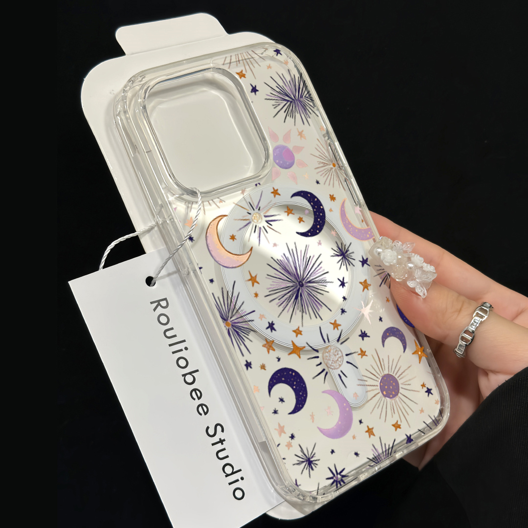 Romantic Sun Moon Stars Phone  - Phone Accessories Magnetic review and price