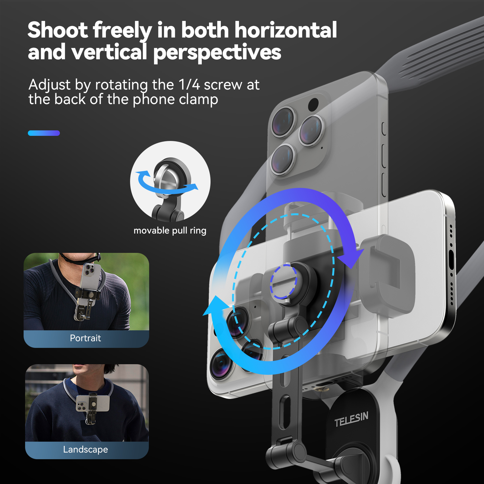 TELESIN Neck Mount Phone Clip  - Phone Accessories Business review and price