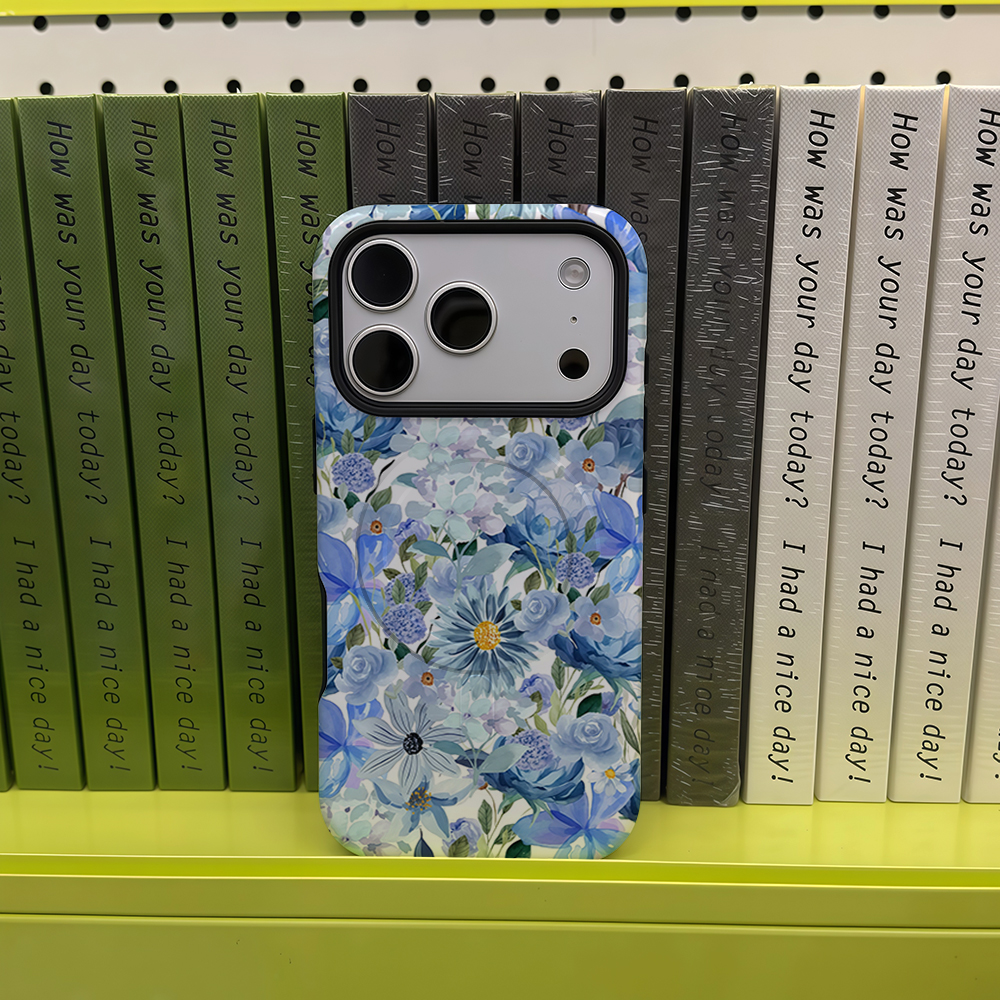 Watercolor Blue Floral Phone C - Phone Accessories Magnetic review and price