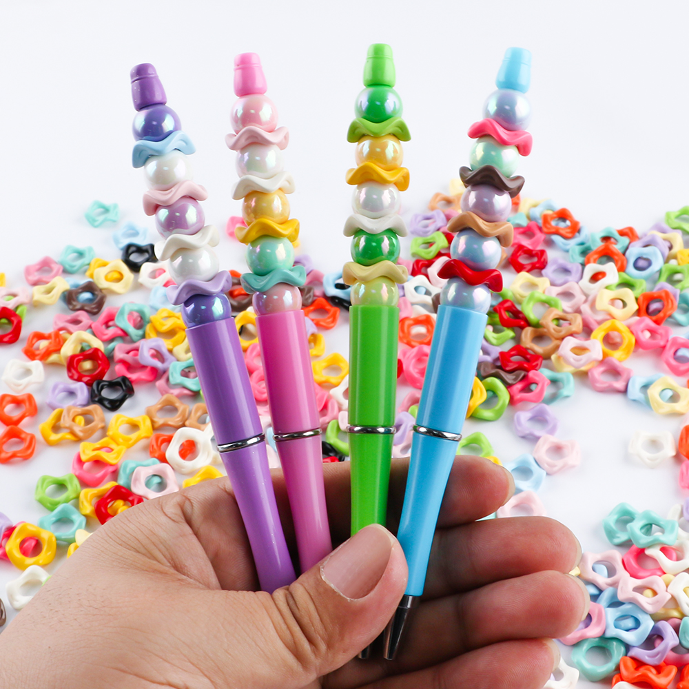 25Pcs15MM Wavy Big Hole Stack  - Phone Accessories Jewelry review and price
