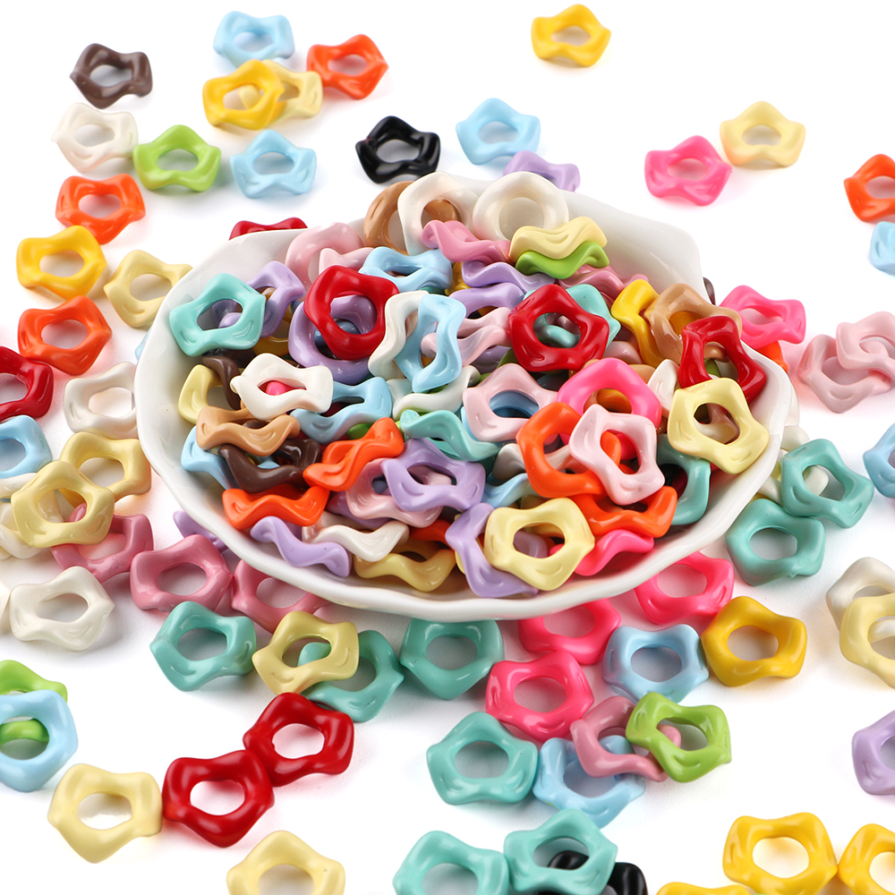 25Pcs15MM Wavy Big Hole Stack  - Phone Accessories Jewelry review and price